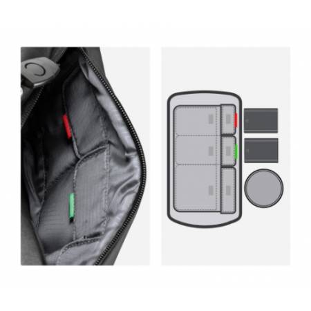 K&F Concept KF4445 Alpha Sling Bag 10 l - torba fotograficzna typu sling (na ramię, biodrowa), 10L, czarna
